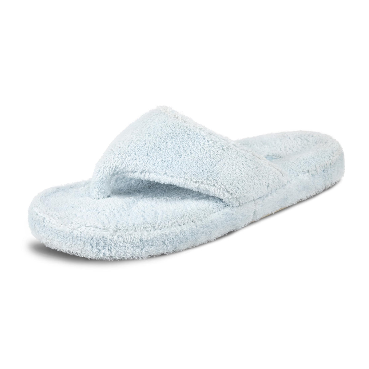 Acorn Women's Spa Thong Slippers with Cloud Contour Comfort - Arch Support and Plush Fluffy Terry Lining, Perfect for Beach, Camping, Poolside, or Bathroom Wear