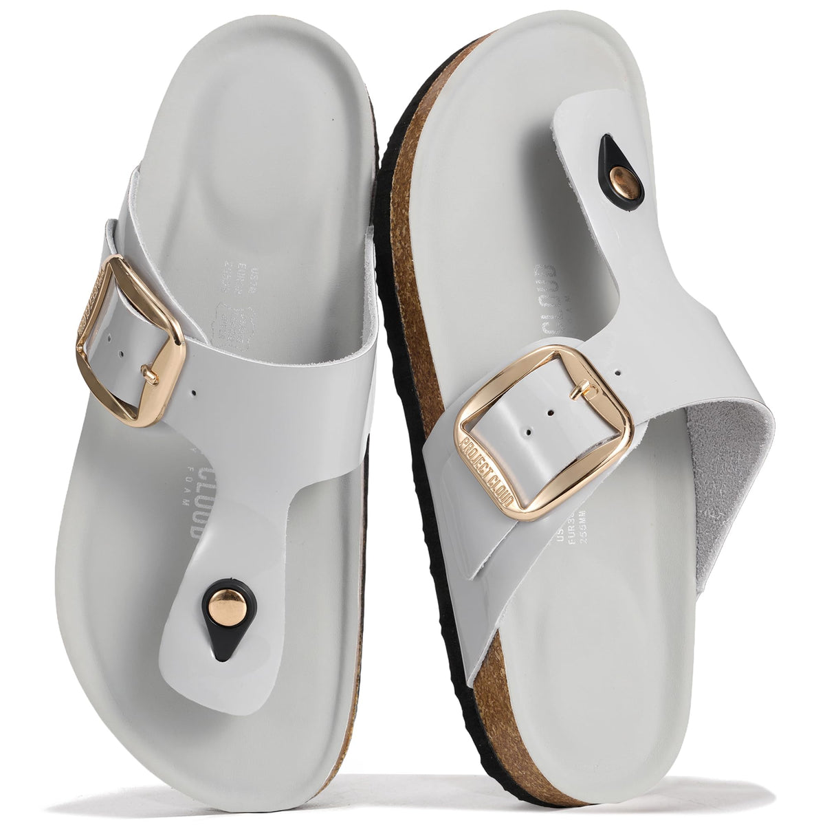 Project Cloud 100% Genuine Leather Thong Sandals & Flip Flops for Women