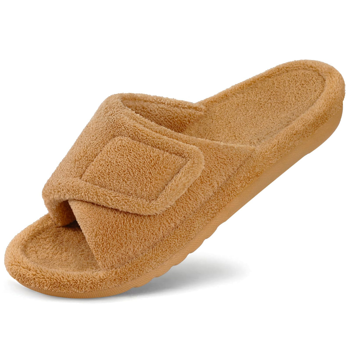 shevalues Orthopedic Slippers for Women with Arch Support Adjustable Open Toe House Shoes for Plantar Fasciitis