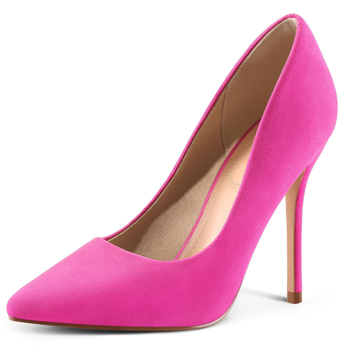 mysoft Women's High Heels Pumps Closed Pointed Toe Stiletto 4IN Dress Shoes