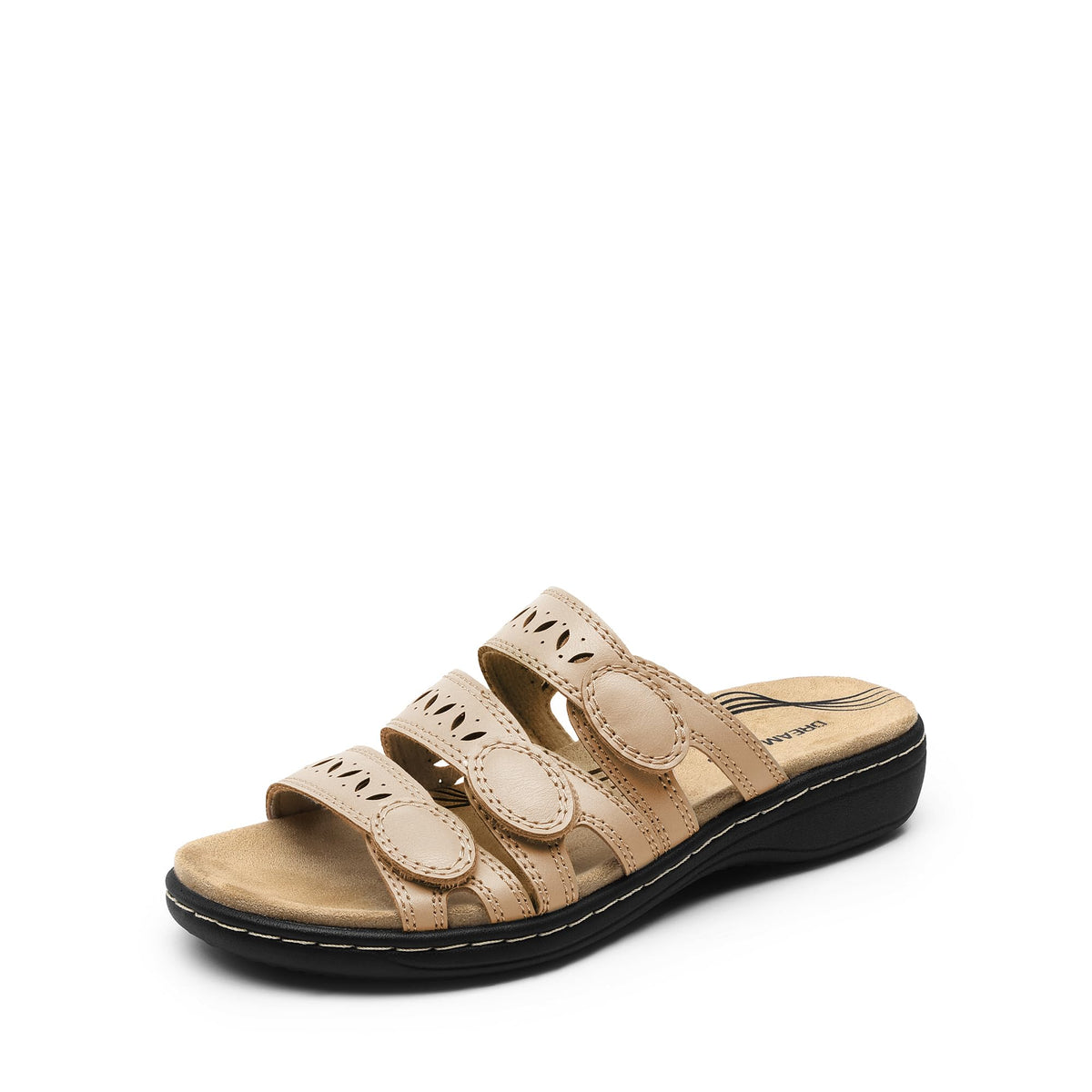 DREAM PAIRS Women's Slide Sandals Slip On Flats Sandals