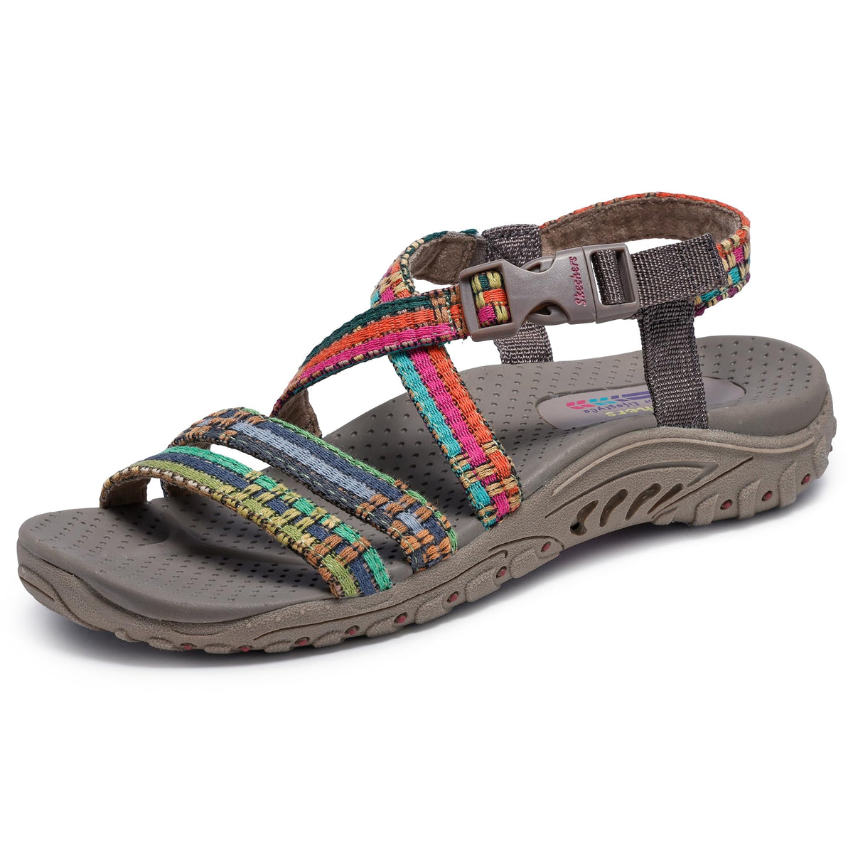 Skechers Women's Reggae Sew Me Boho Slingback Sandal