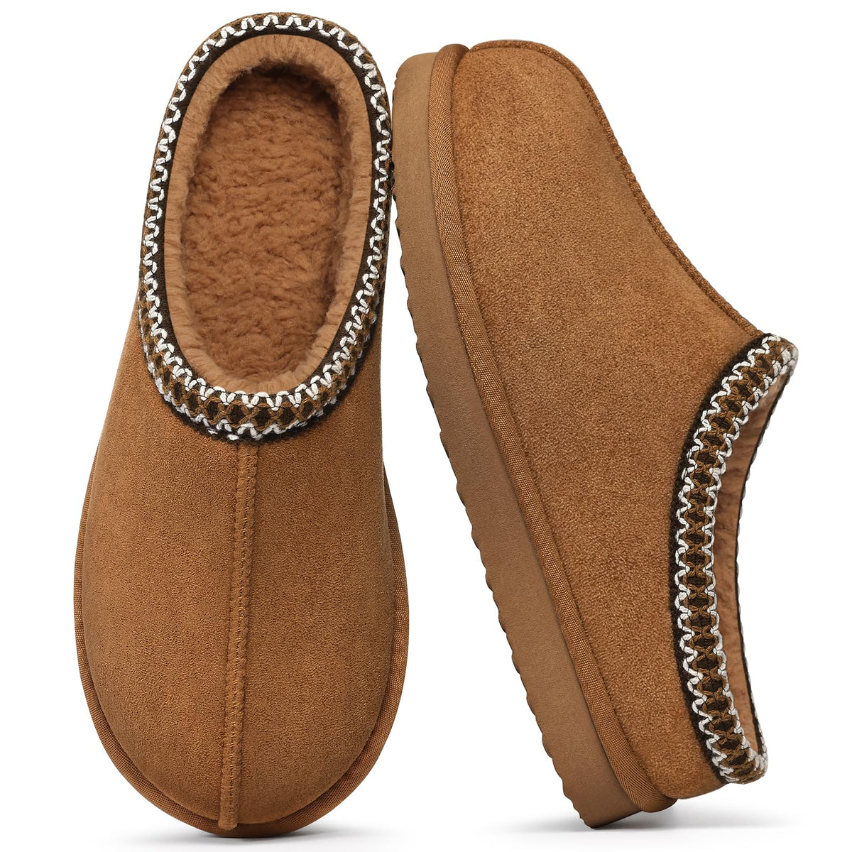 Litfun Memory Foam Fuzzy Slippers for Women House Shoes Indoor Outdoor