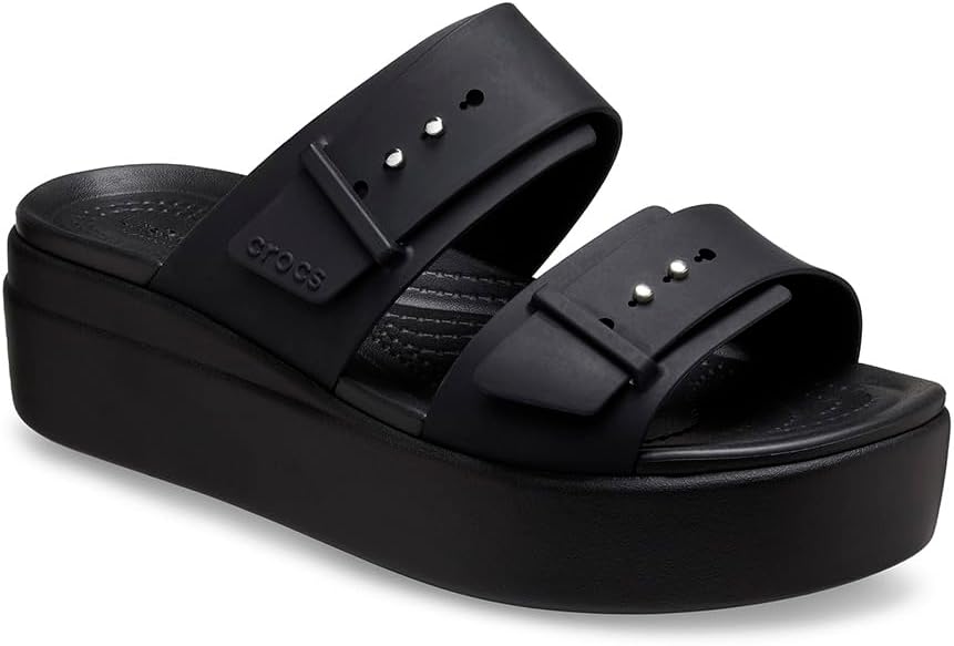 Crocs Women's Brooklyn Buckle Low Wedges