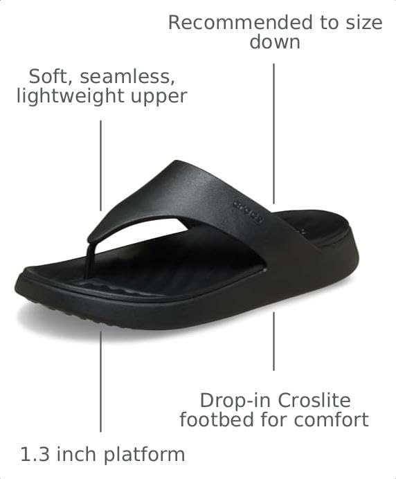 Crocs Women's Getaway Triangle Flip Flops