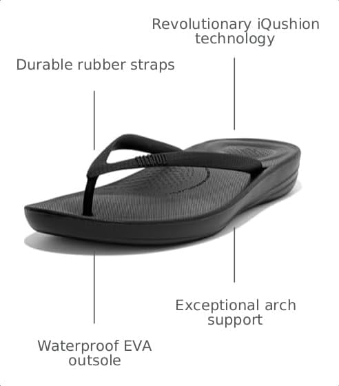 FitFlop Iqushion Flowerz Ergonomic Flip-Flops