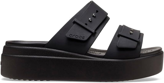 Crocs Women's Brooklyn Buckle Low Wedges