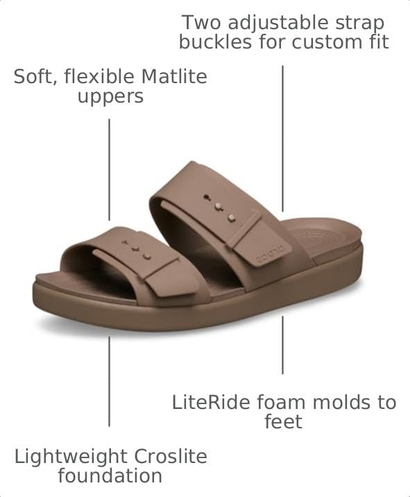 Crocs Women's Brooklyn Buckle Low Sandals