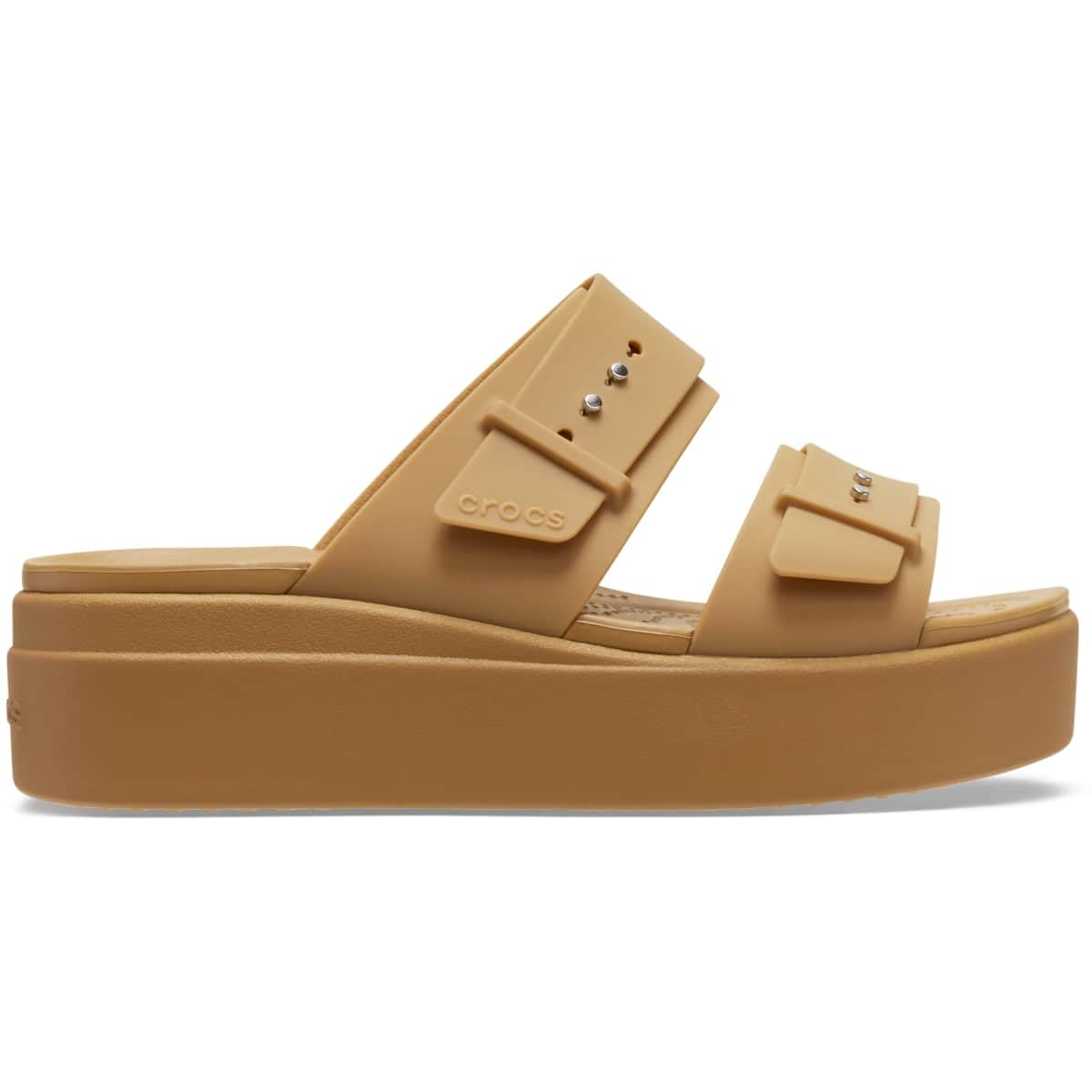 Crocs Women's Brooklyn Buckle Low Wedges