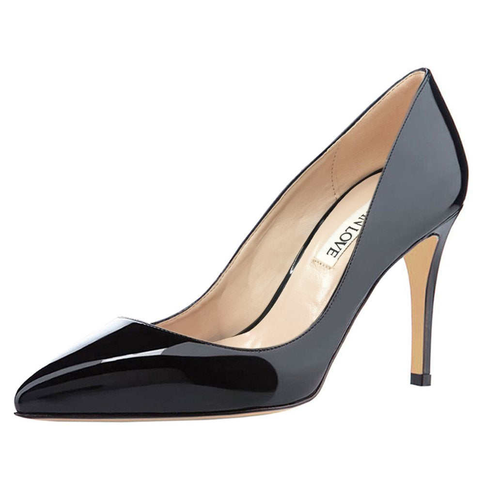 JOY IN LOVE Women's Pumps 3.5" Pointed Toe High Heels