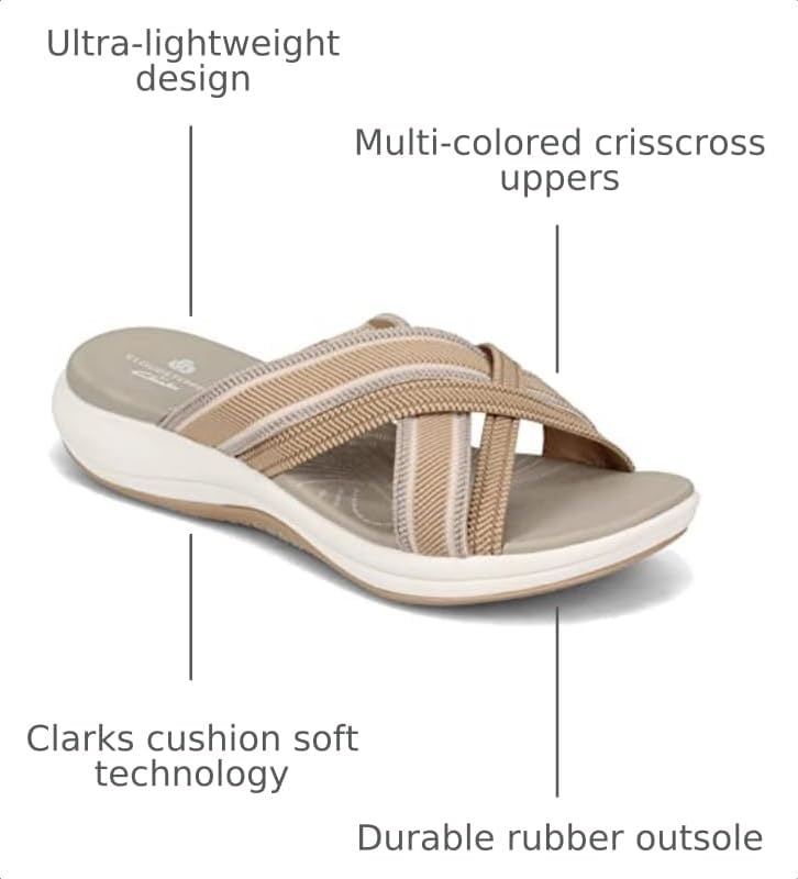 Clarks Women's Roseville Bay Flat Sandals