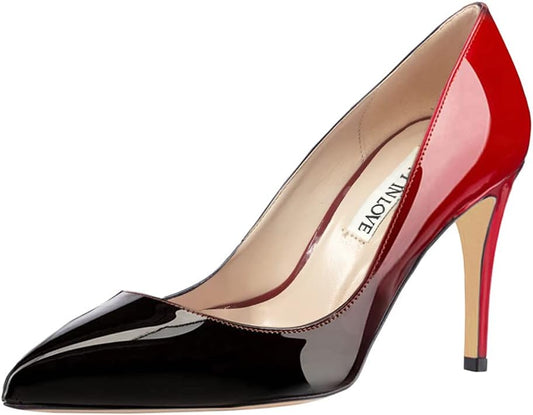 JOY IN LOVE Women's Pumps 3.5" Pointed Toe High Heels