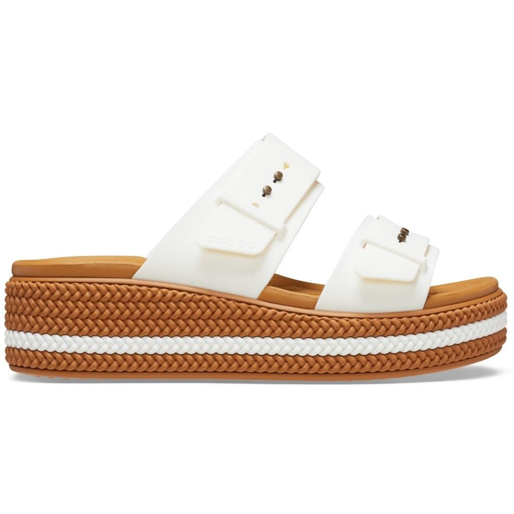 Crocs Women's Brooklyn Buckle Low Wedges