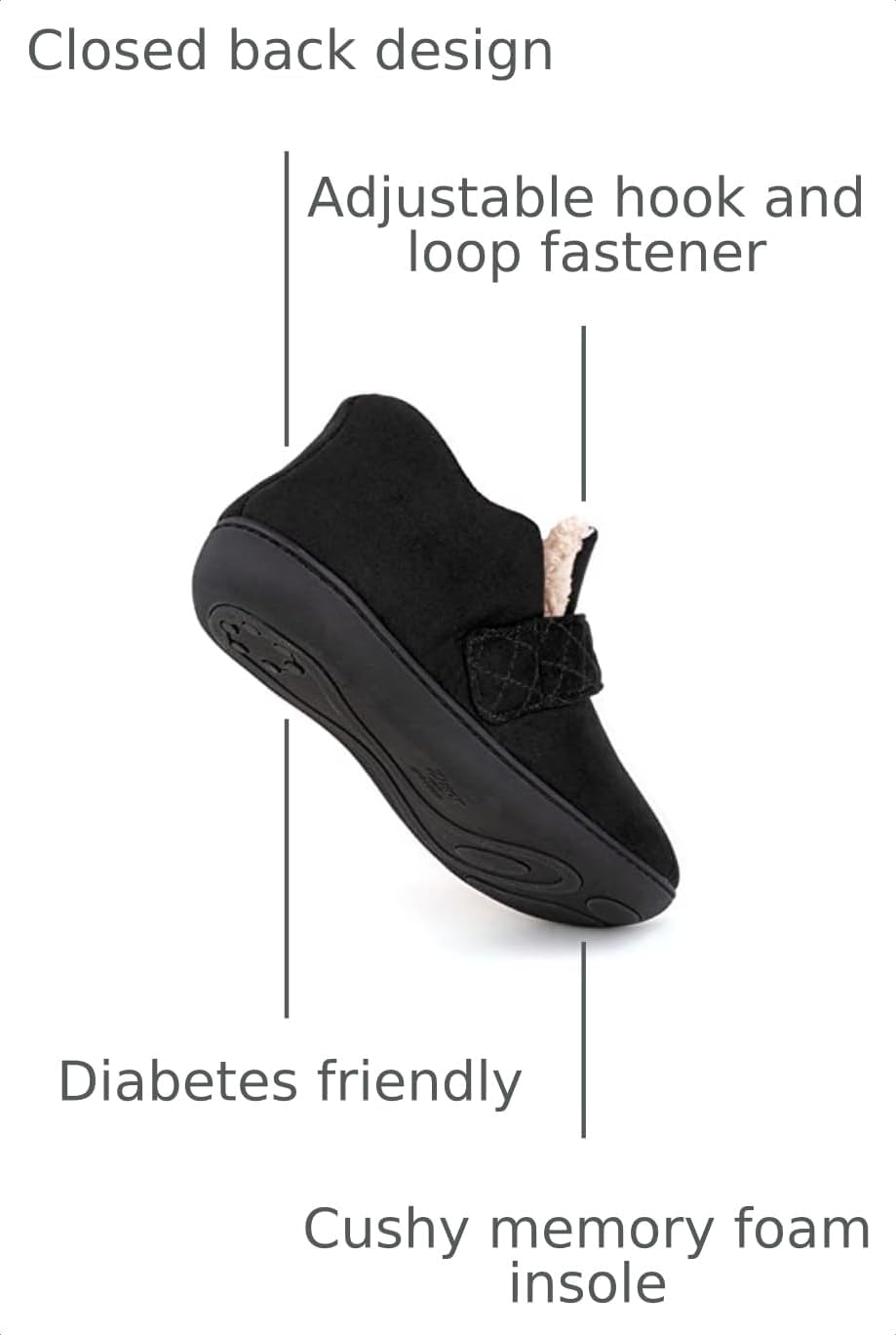 Zizor Women's Adjustable House Shoes Slippers Indoor Outdoor