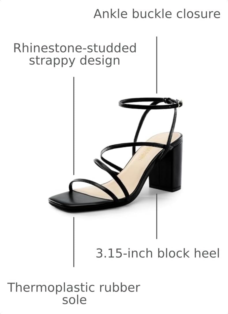 DREAM PAIRS Women's Chunky Heel Sandal