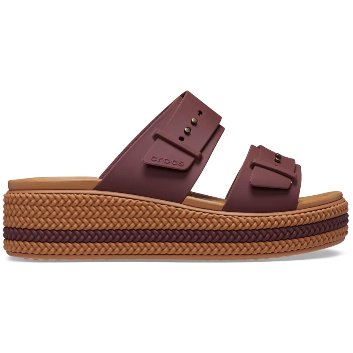 Crocs Women's Brooklyn Buckle Low Wedges