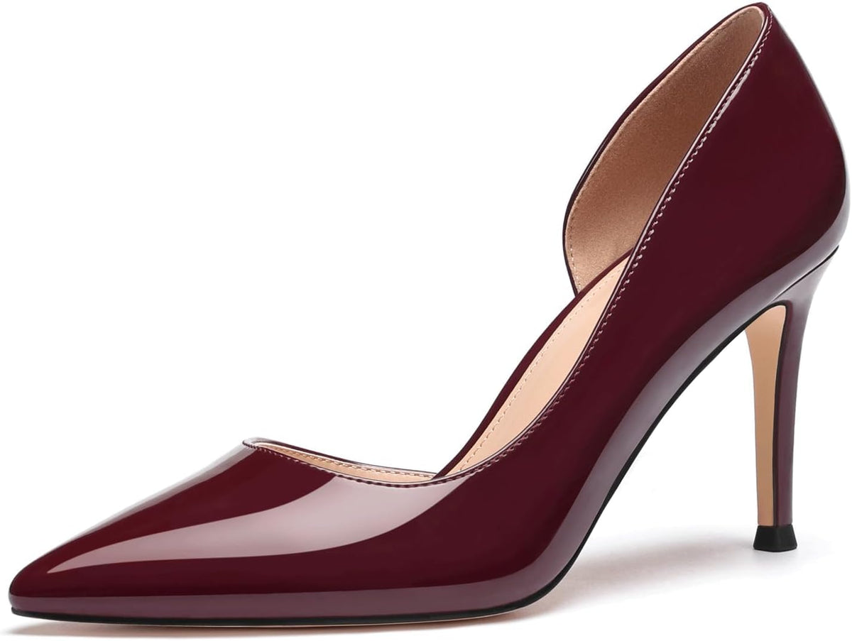Women's Pumps Closed Pointed Toe High Heels Dress Shoes