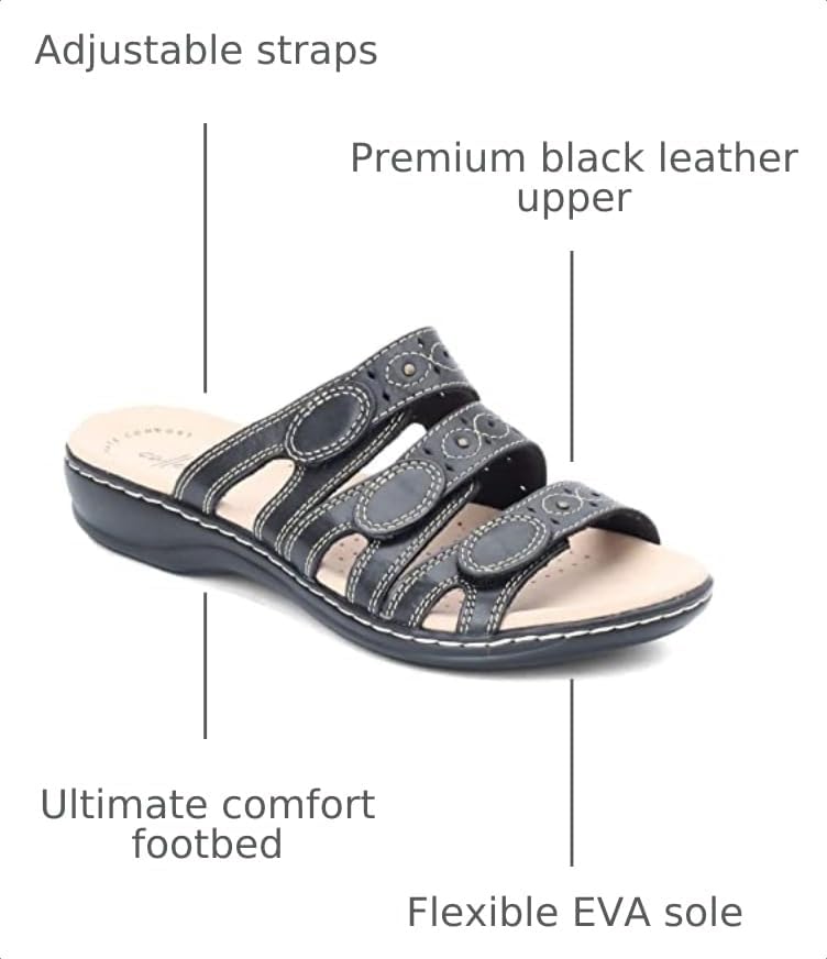Clarks Women's Leisa Cacti Q Slide Sandal