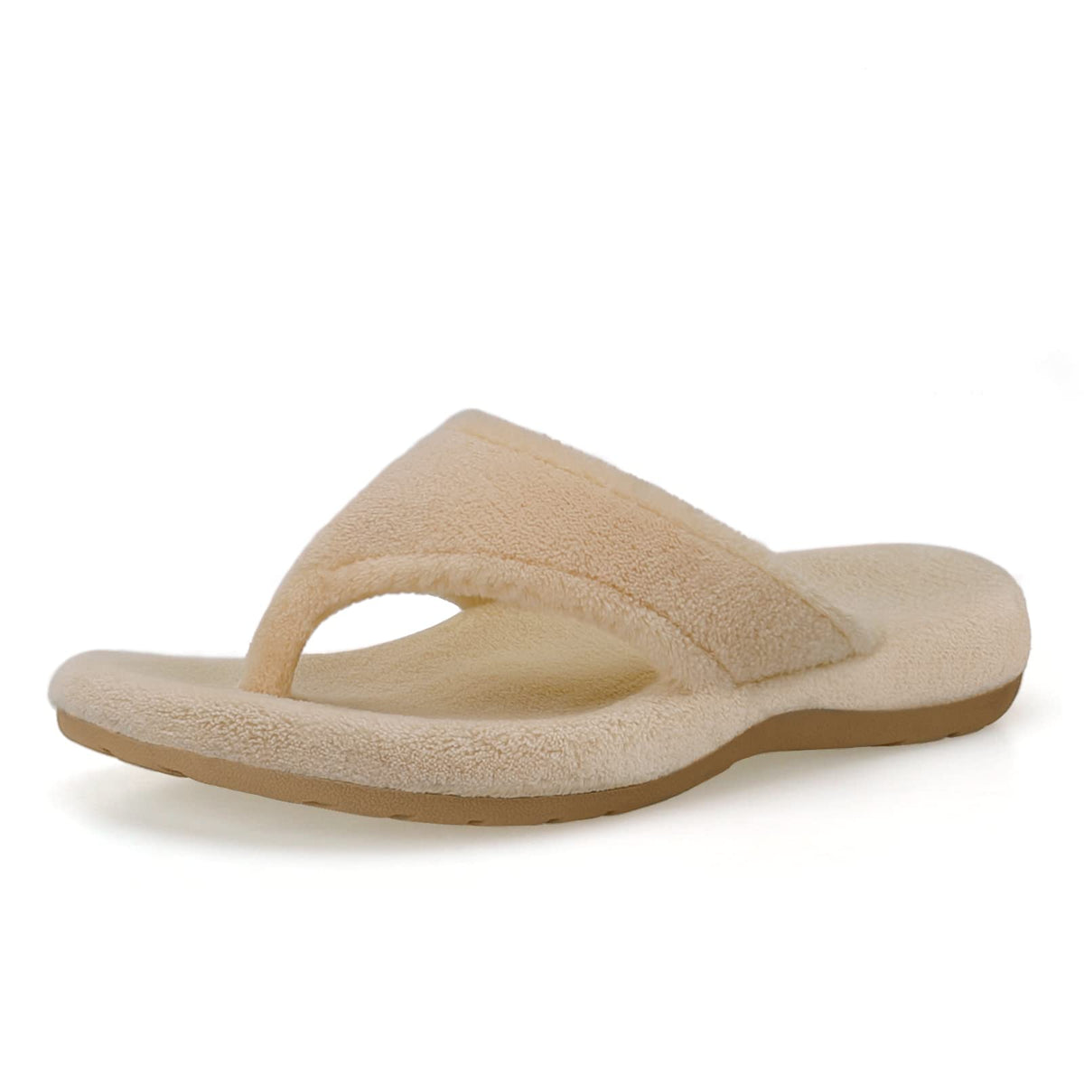 BCSTUDIO Women's Orthopedic Flip Flop Fuzzy Slippers with Arch Support