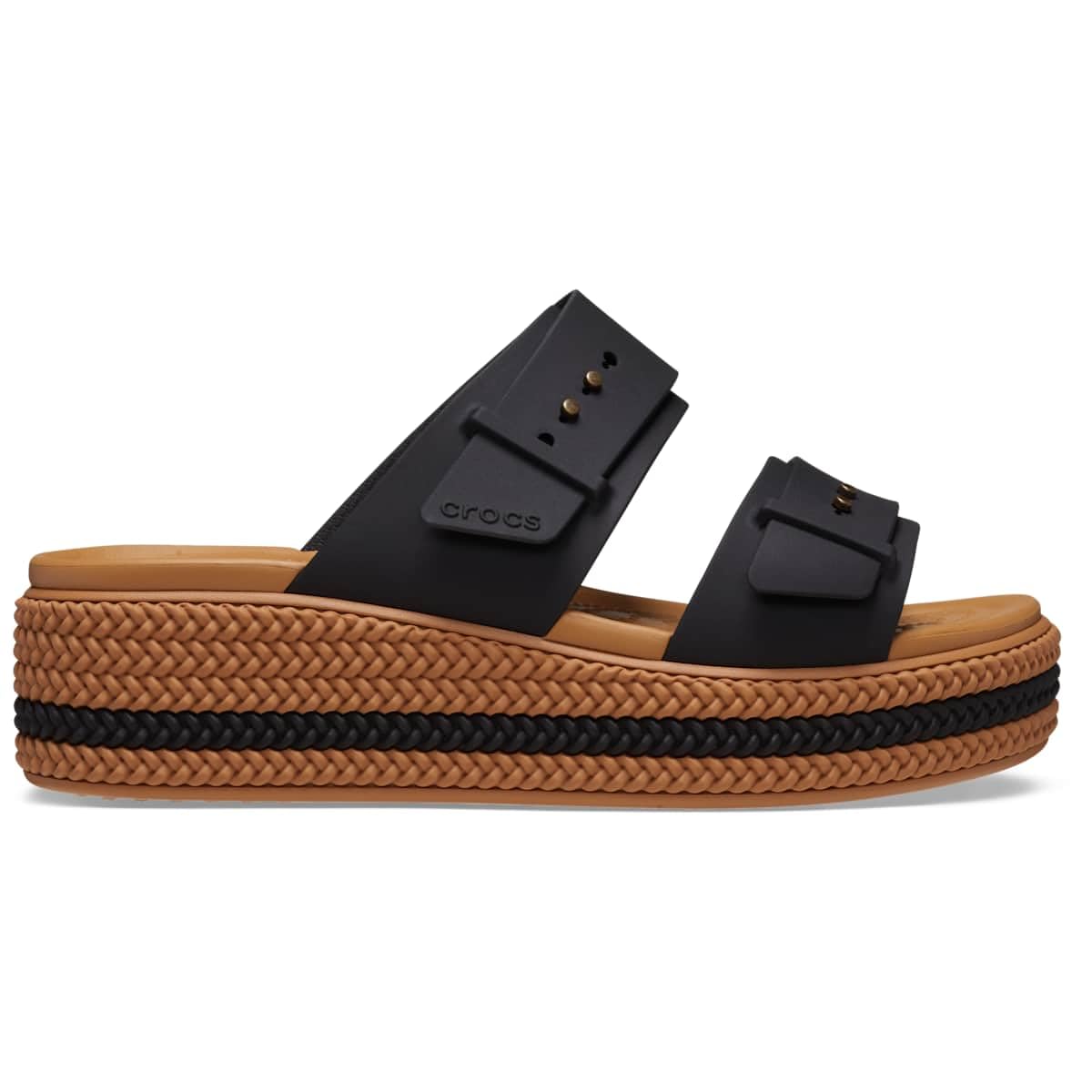 Crocs Women's Brooklyn Buckle Low Wedges