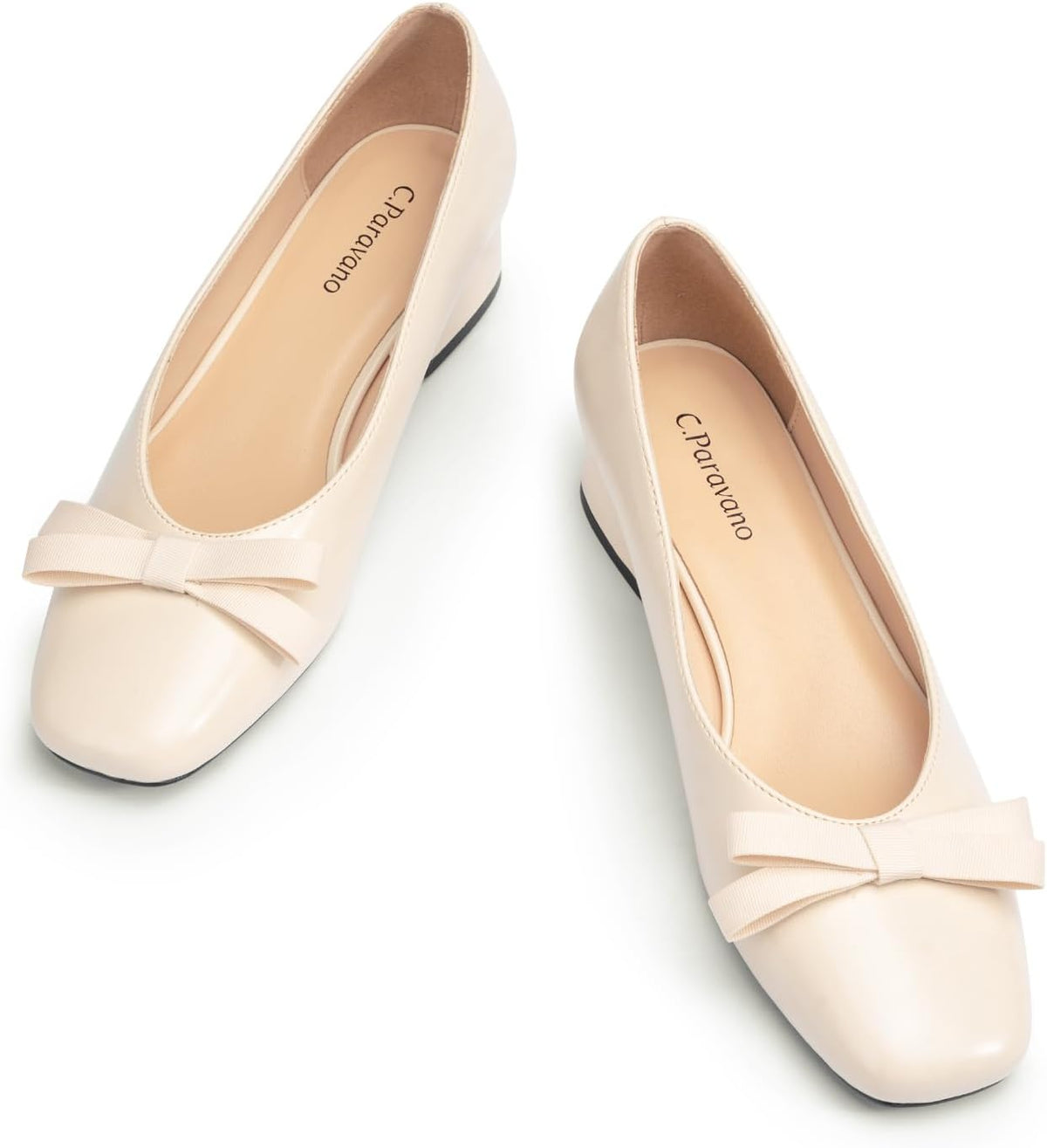 C.Paravano Women's Pumps | Chunky Block Heel & Square Toe | Dressy Casual