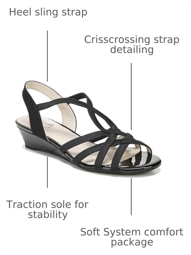 LifeStride Women's Yaya Wedge Sandal