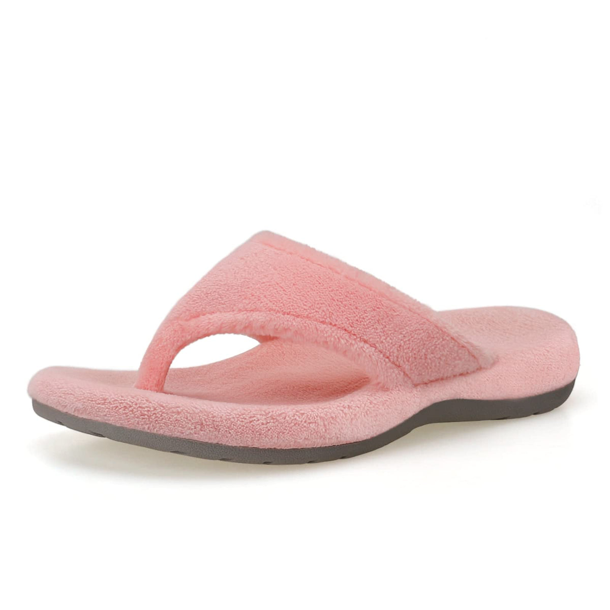 BCSTUDIO Women's Orthopedic Flip Flop Fuzzy Slippers with Arch Support