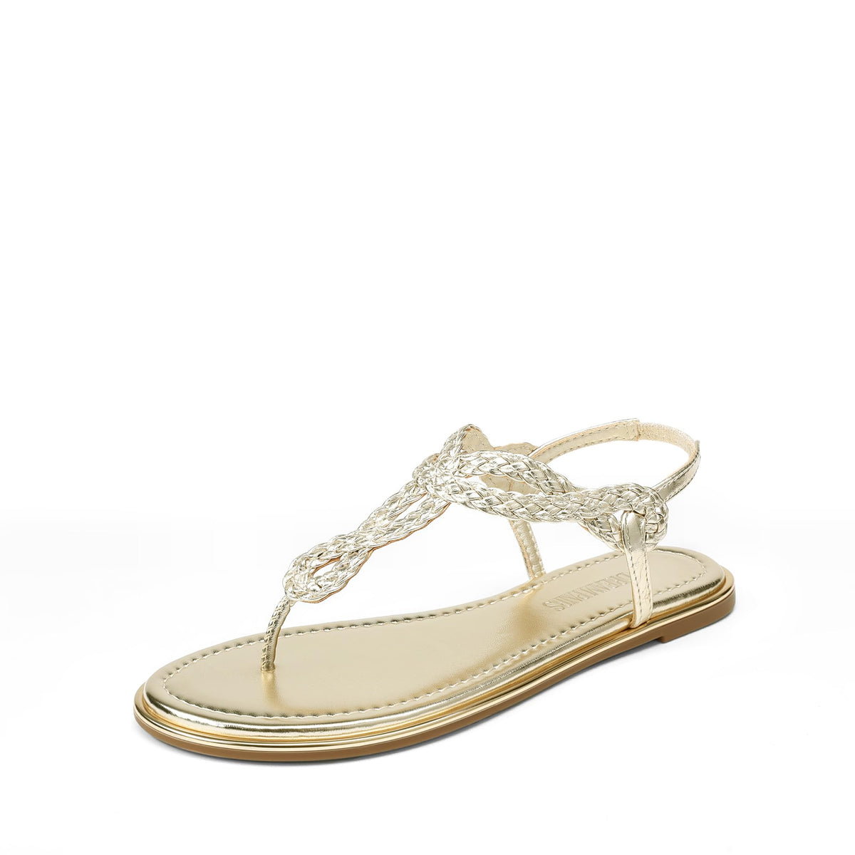 DREAM PAIRS Women's Flat T-Strap Dressy Sandals