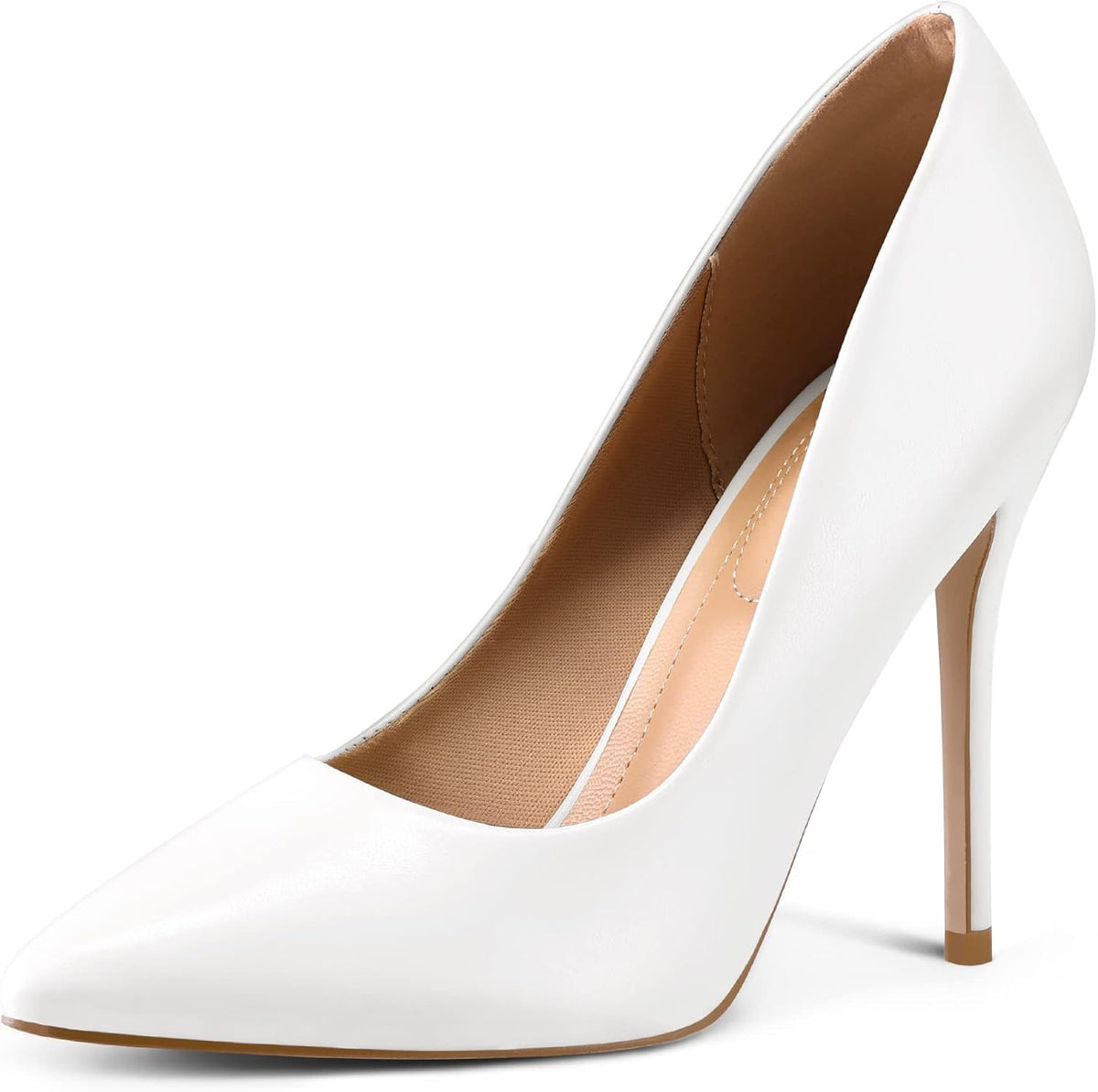 mysoft Women's High Heels Pumps Closed Pointed Toe Stiletto 4IN Dress Shoes