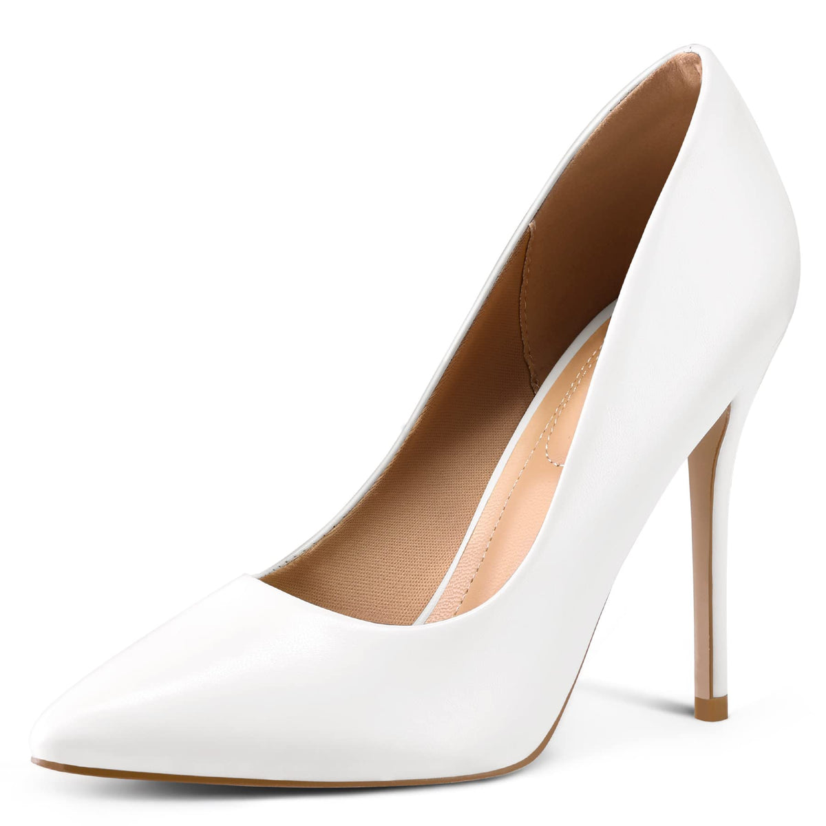 mysoft Women's High Heels Pumps Closed Pointed Toe Stiletto 4IN Dress Shoes