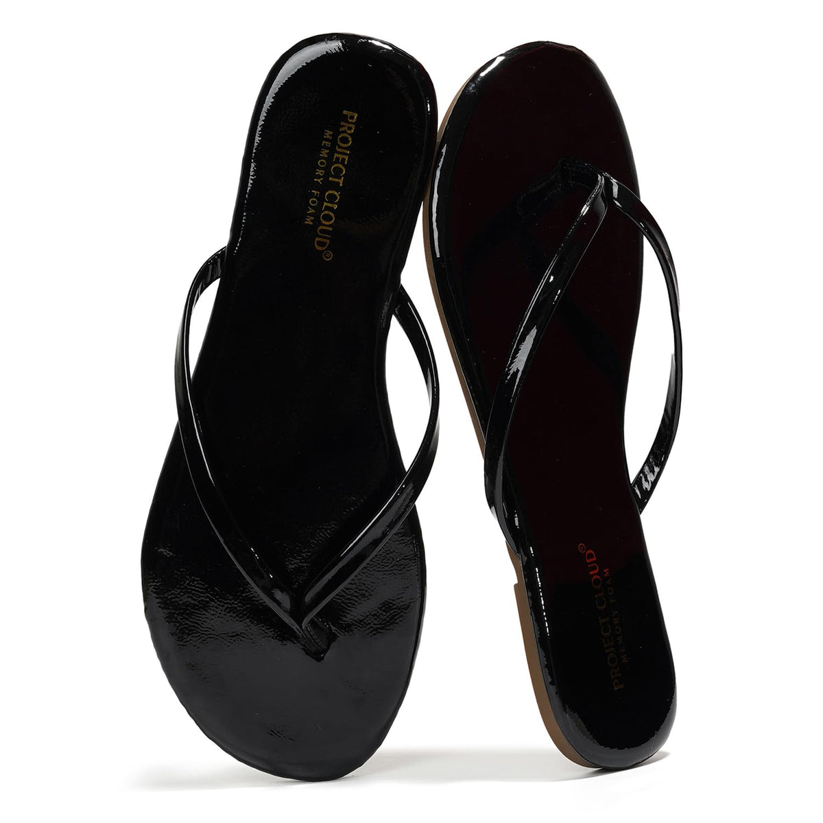 Project Cloud Flip Flops for Women Memory Foam Flats Sandals
