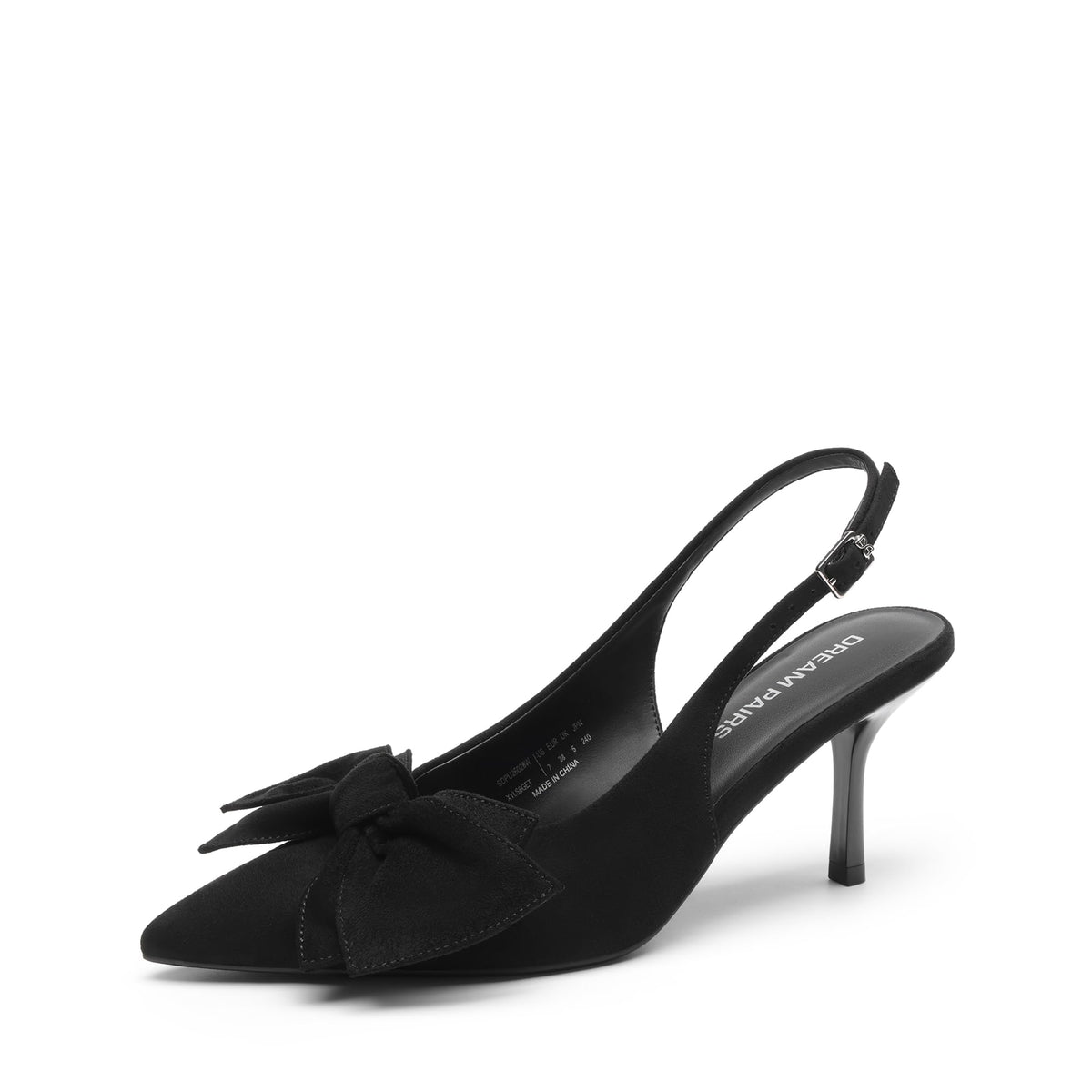 DREAM PAIRS Women's Slingback Pump Heel Shoes with Bow
