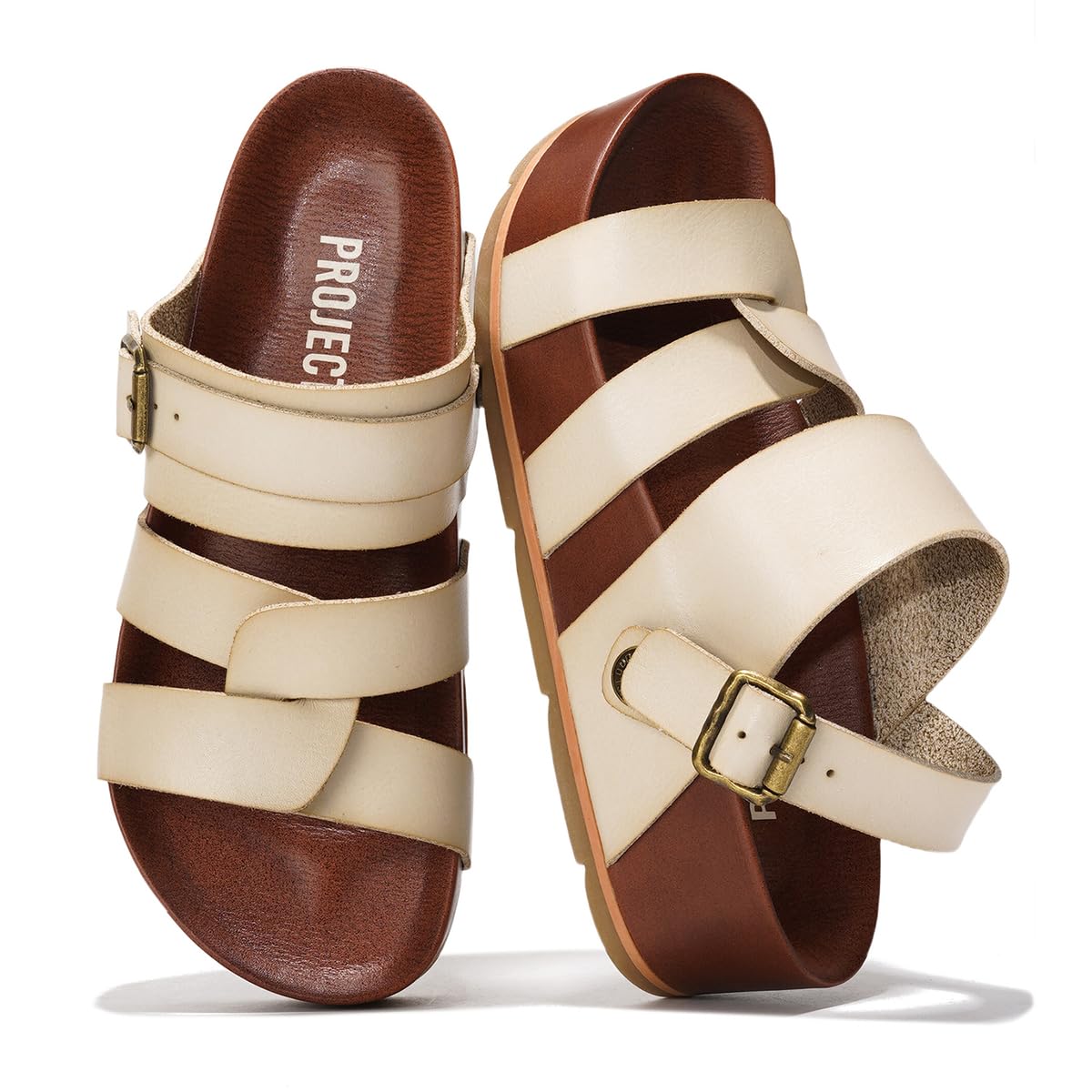 Project Cloud Platform Sandals for Women Strappy Wedges Plush Insole 2026