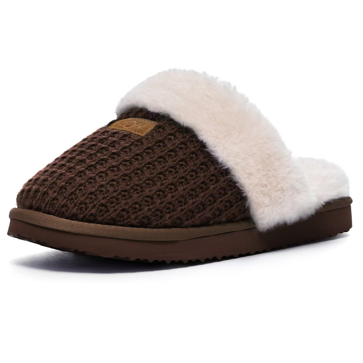 OOW Cozy House Slippers for Women with Memory Foam Fuzzy Shoes for Indoor