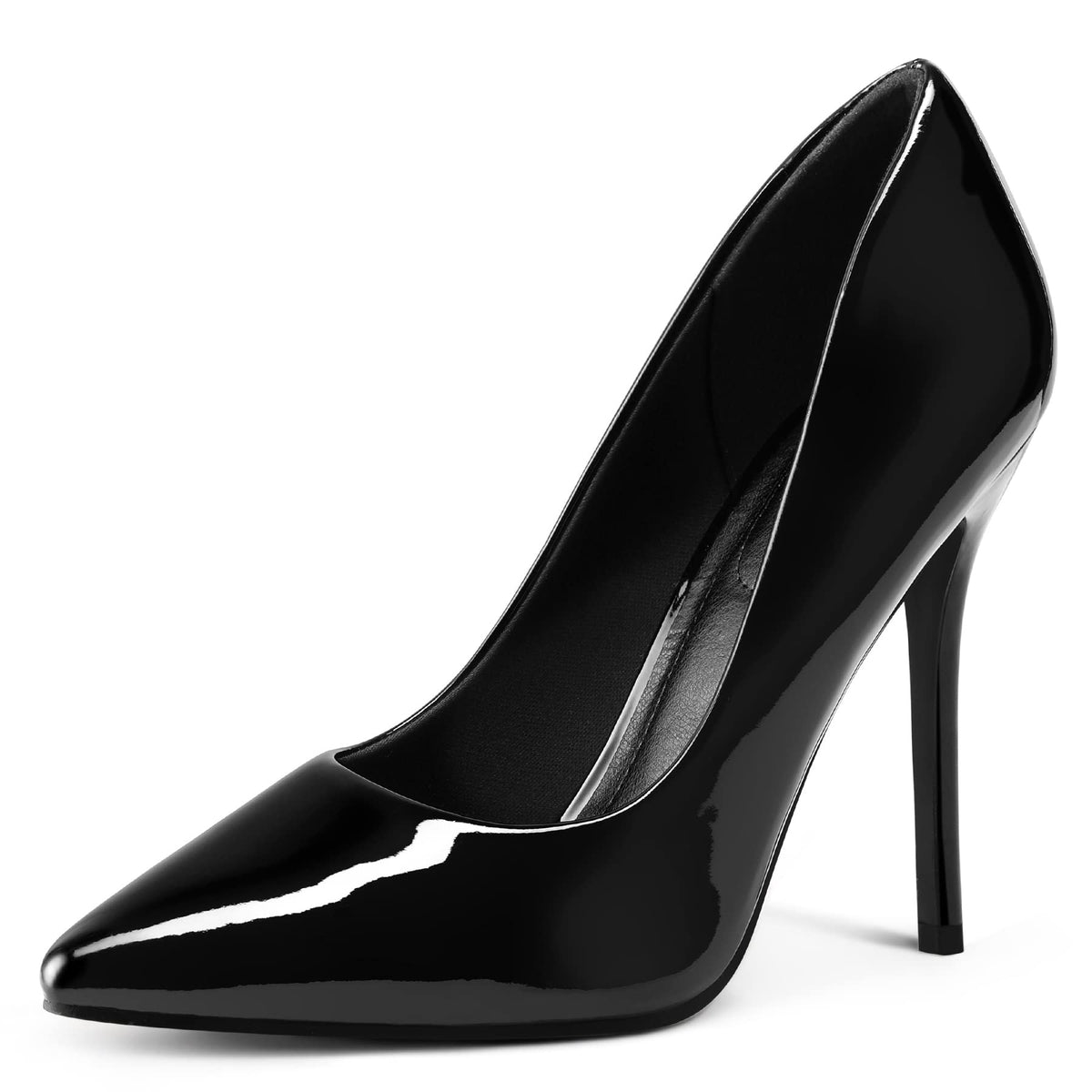 mysoft Women's High Heels Pumps Closed Pointed Toe Stiletto 4IN Dress Shoes