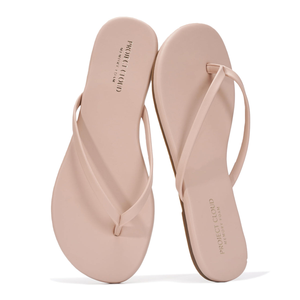 Project Cloud Flip Flops for Women Memory Foam Flats Sandals