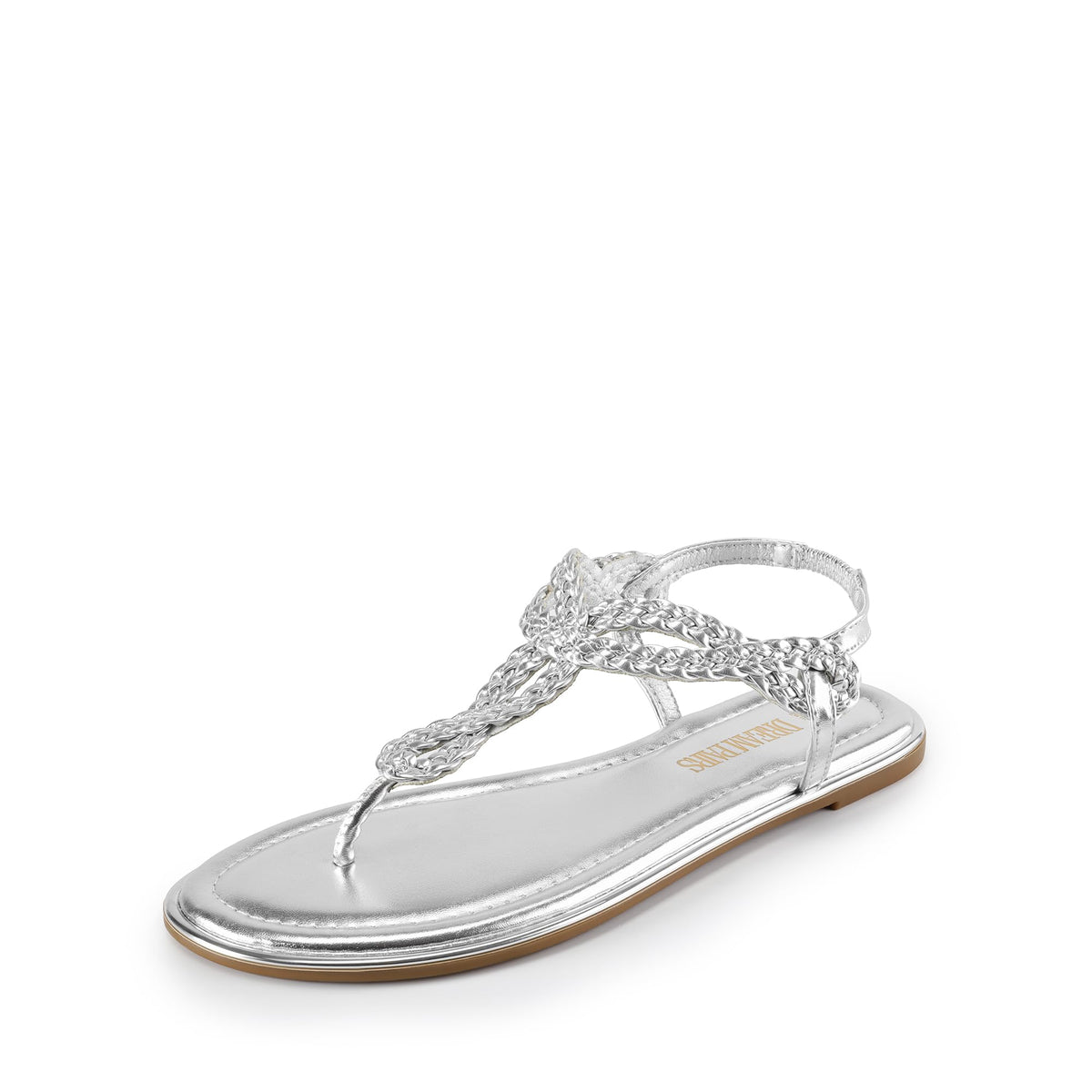 DREAM PAIRS Women's Flat T-Strap Dressy Sandals