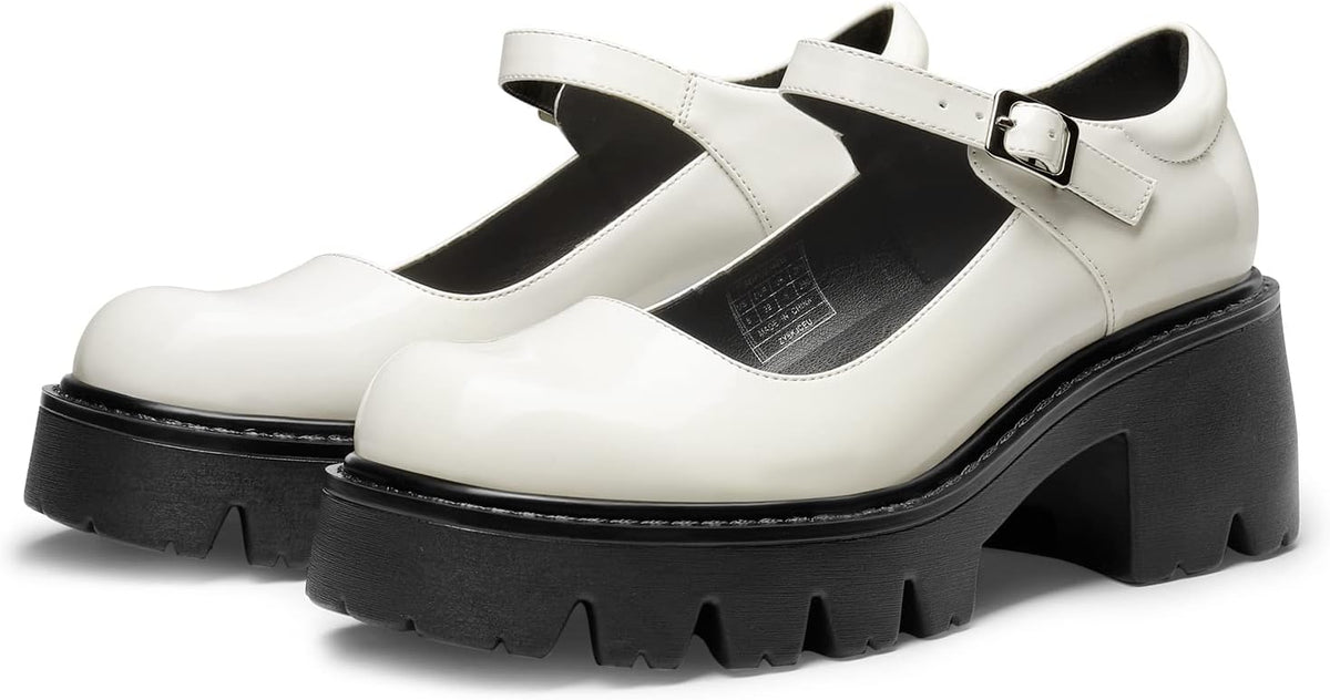 DREAM PAIRS Women's Mary Janes Shoes Platform Pumps