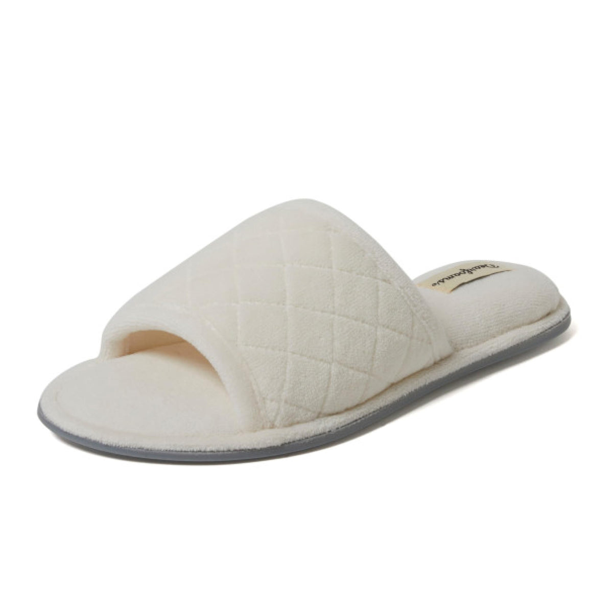 Dearfoams womens Slipper Memory Foam Summer House Shoe Beatrice Terry Slide