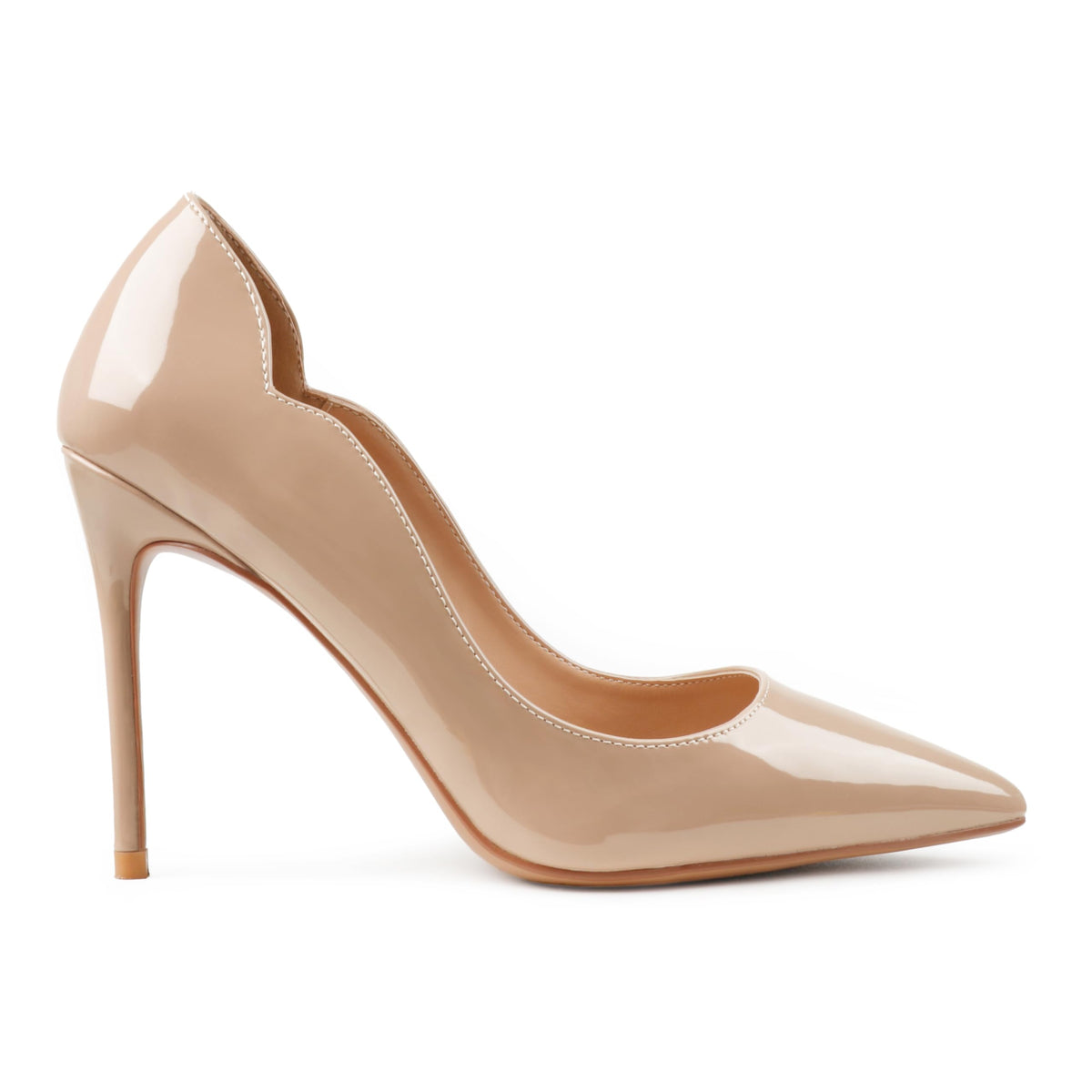 COLETER Women's 4 Inch Pumps Pointed Toe Dress Shoes Slip On Stiletto Pumps