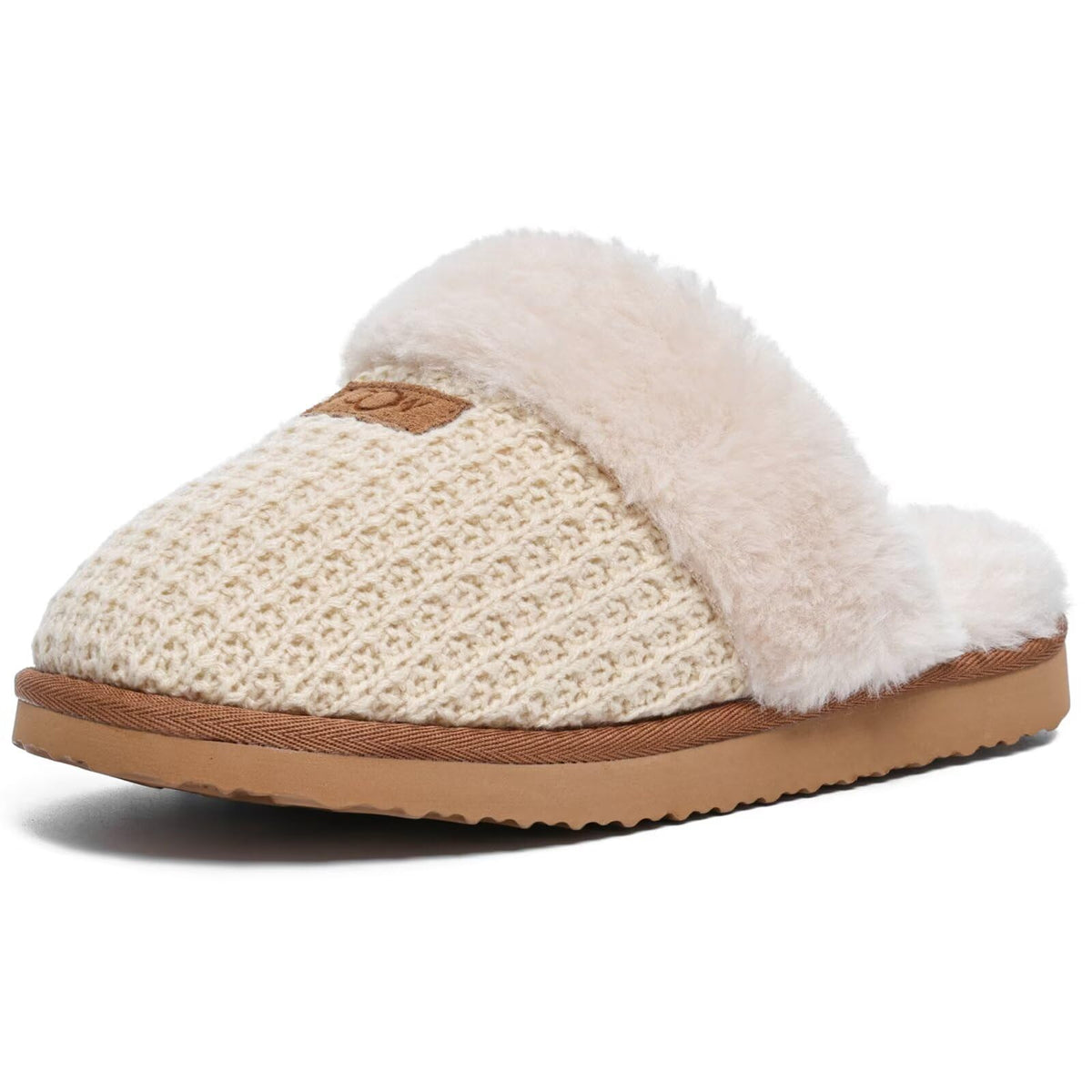 OOW Cozy House Slippers for Women with Memory Foam Fuzzy Shoes for Indoor