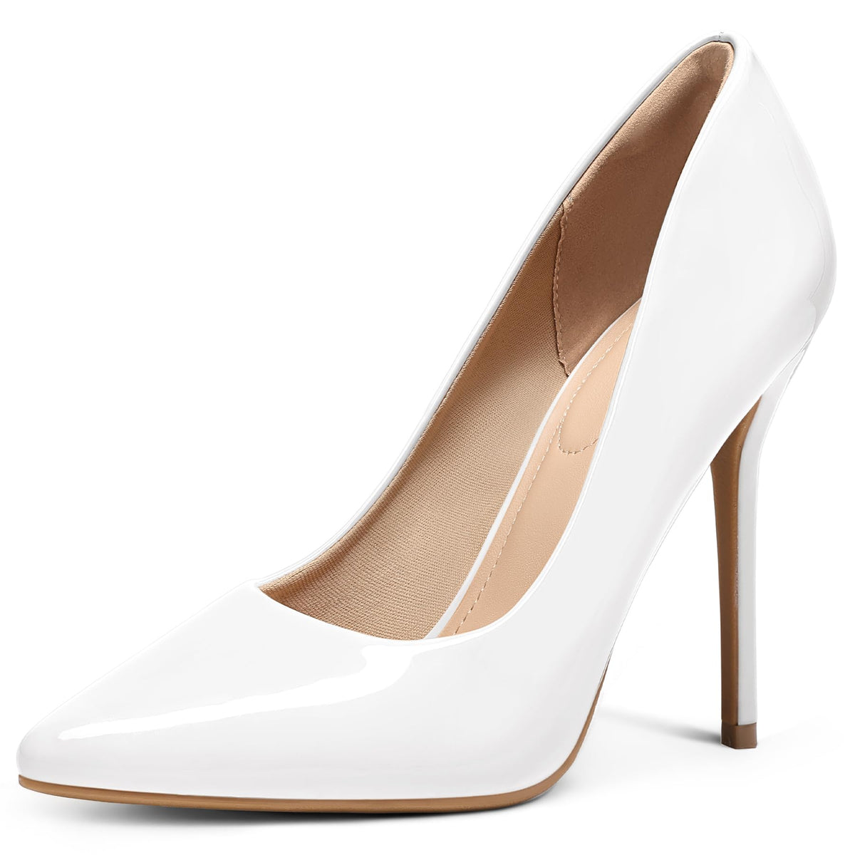mysoft Women's High Heels Pumps Closed Pointed Toe Stiletto 4IN Dress Shoes