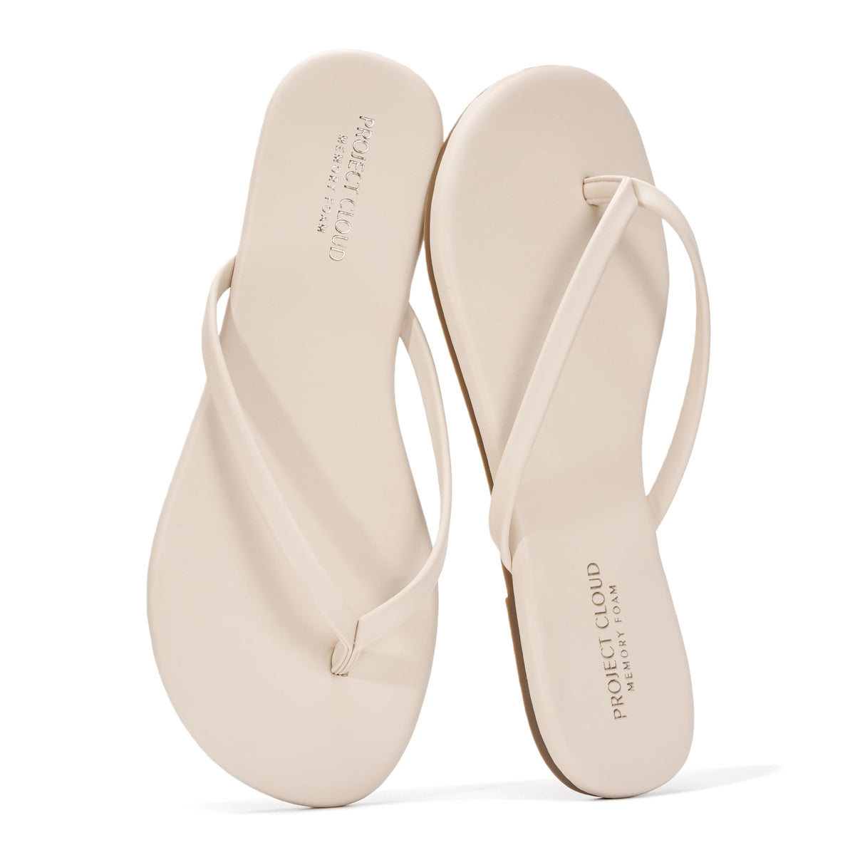 Project Cloud Flip Flops for Women Memory Foam Flats Sandals