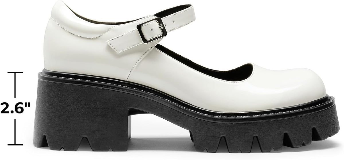 DREAM PAIRS Women's Mary Janes Shoes Platform Pumps