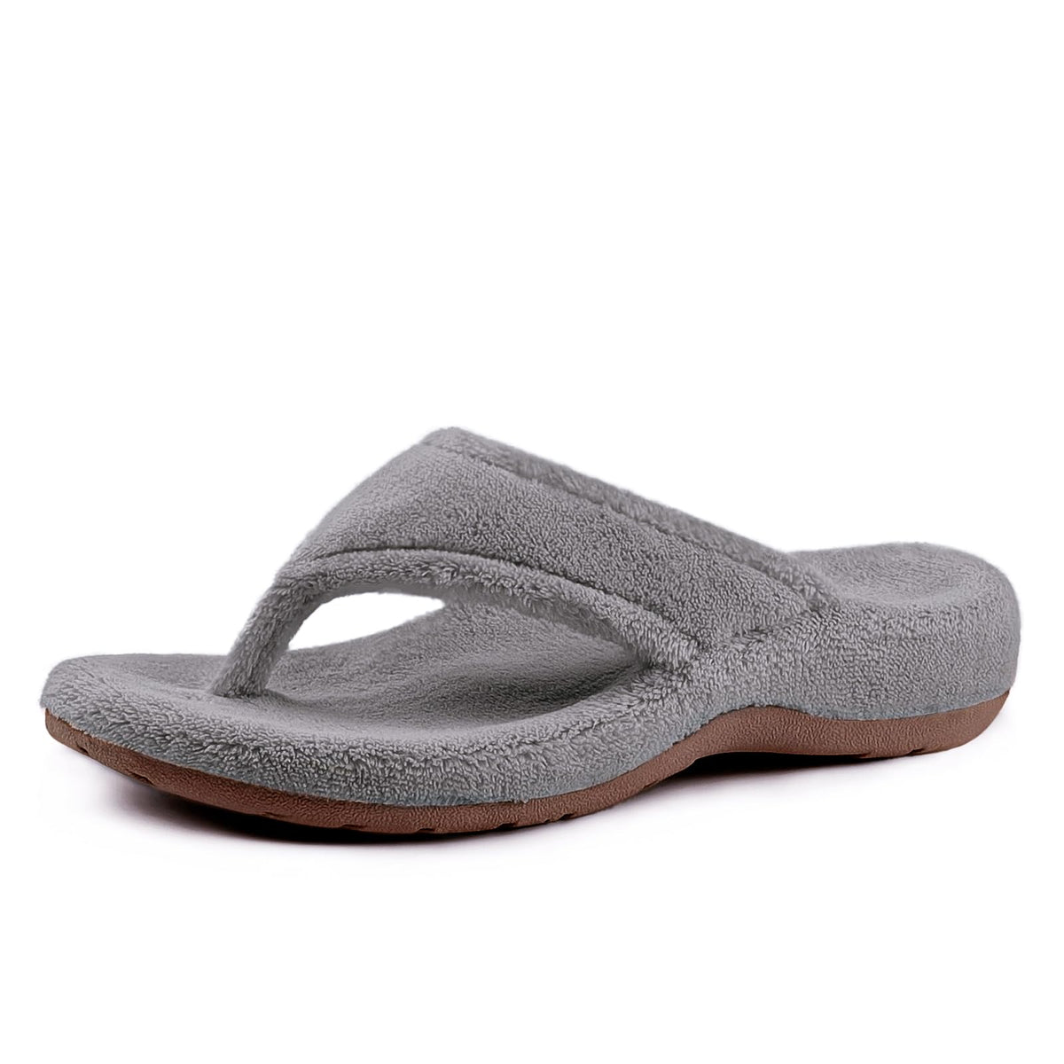 BCSTUDIO Women's Orthopedic Flip Flop Fuzzy Slippers with Arch Support