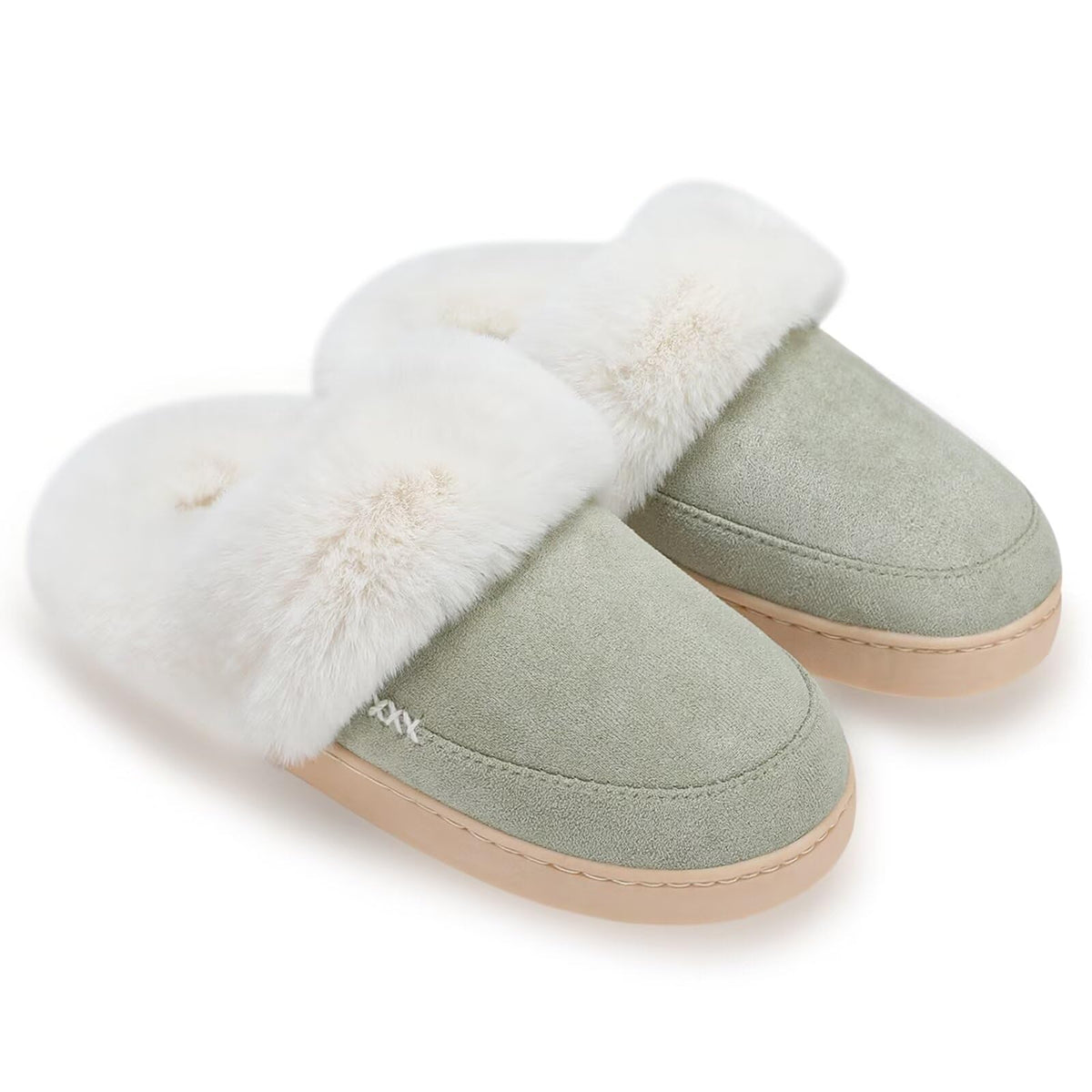 NineCiFun Women's and Men's Memory Foam House Slippers, Faux Fur Lined Indoor Fuzzy Slippers with No-slip Sole, Slip on Suede Home Shoes, Warm Winter Gift for Women & Men