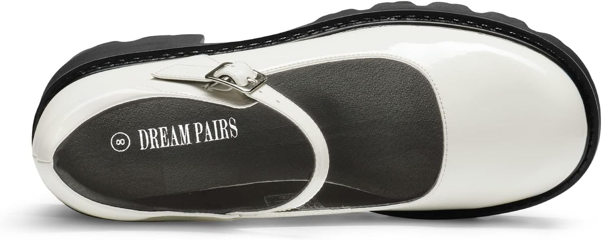 DREAM PAIRS Women's Mary Janes Shoes Platform Pumps