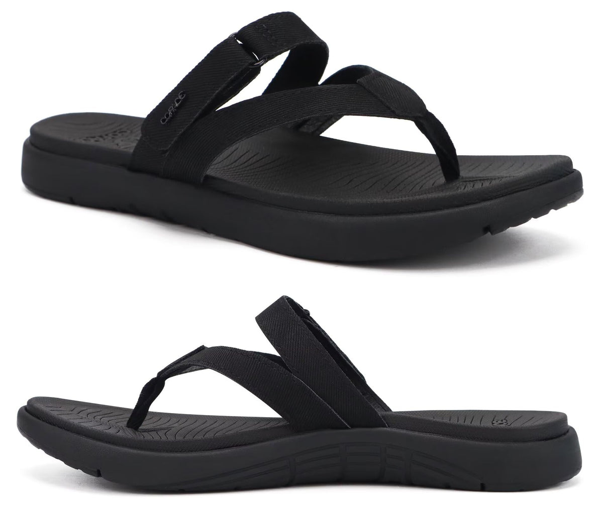 COFACE Womens Orthopedic Flip Flops Arch Support Yoga Walking Thong Sandals