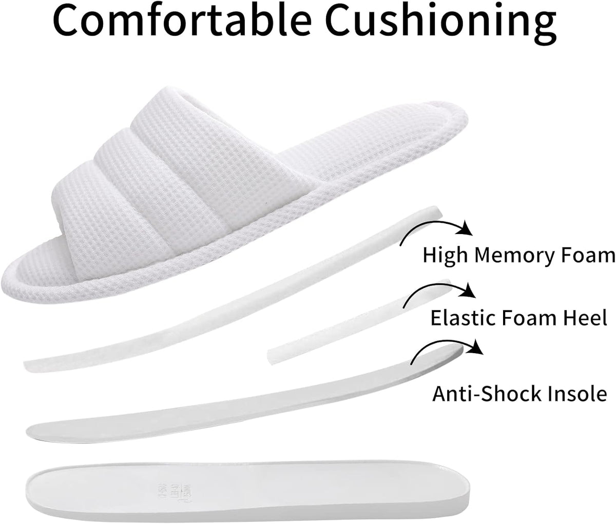 shevalues Summer House Slippers for Women Men Waffle Indoor Slippers
