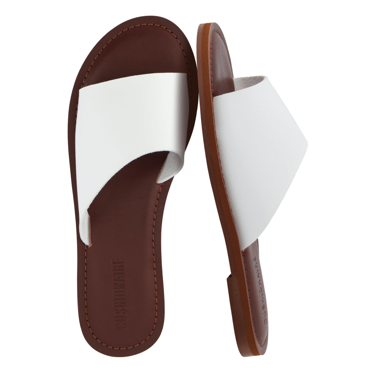 CUSHIONAIRE Carly Slide Sandals for Women with Memory Foam